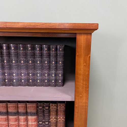 fig 2. Victorian Mahogany Antique Open Bookcase