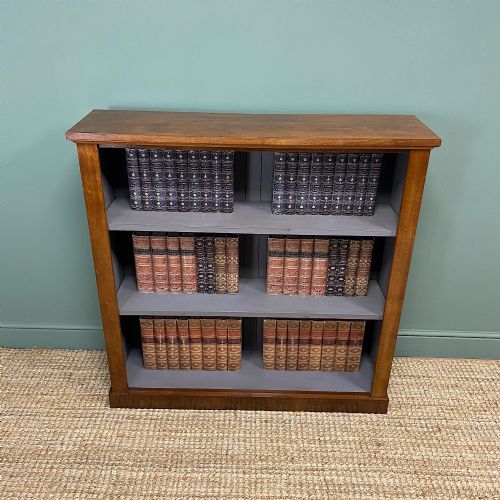 fig 3. Victorian Mahogany Antique Open Bookcase