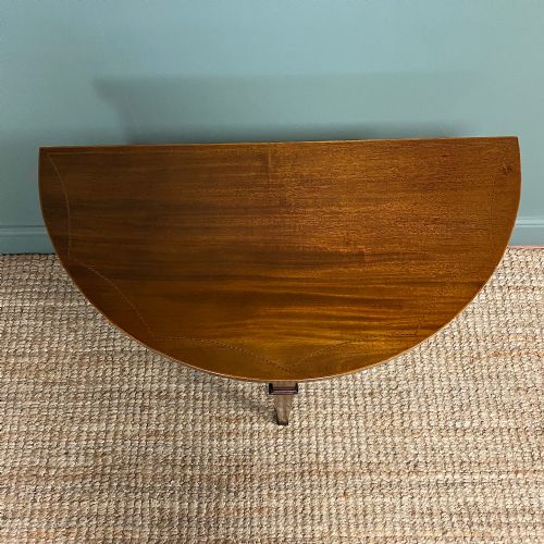 fig 2. Elegant Small Edwardian Antique D End Games Side Table