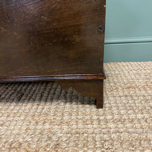 fig 3. Small Period Oak Six Plank Antique Coffer
