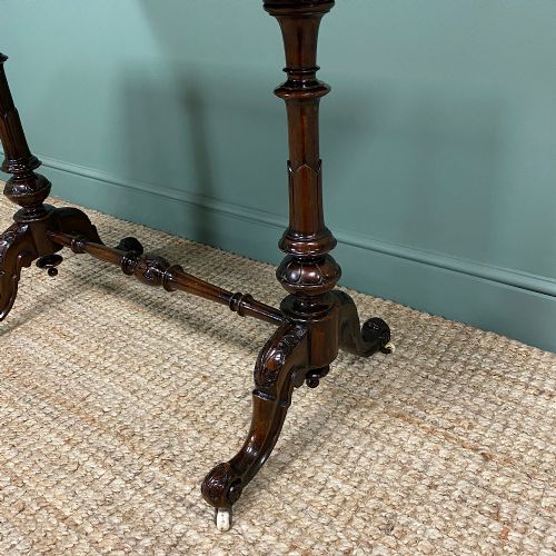 fig 2. Magnificent Victorian Figured Walnut Antique Centre Table