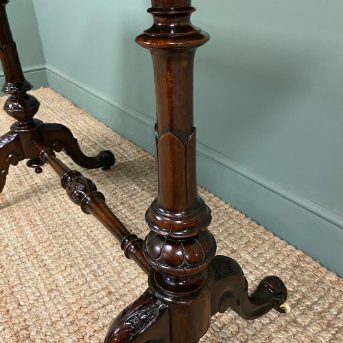 fig 3. Magnificent Victorian Figured Walnut Antique Centre Table