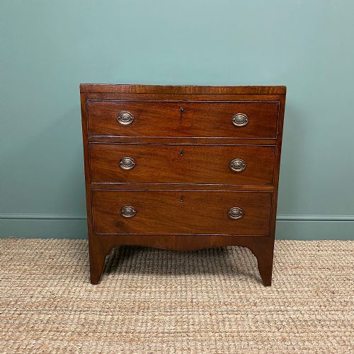 Small Regency Mahogany Antique Chest of Drawers