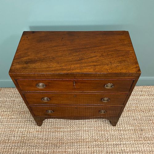 fig 1. Small Regency Mahogany Antique Chest of Drawers