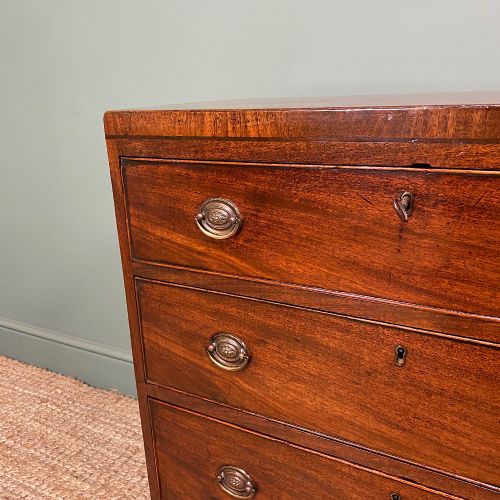fig 3. Small Regency Mahogany Antique Chest of Drawers