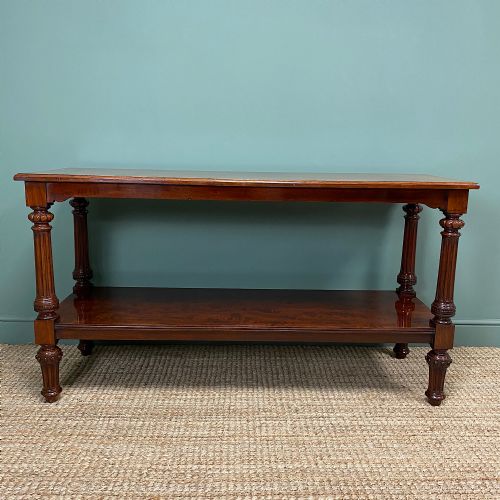 fig 1. Spectacular Victorian Mahogany Antique Console Table