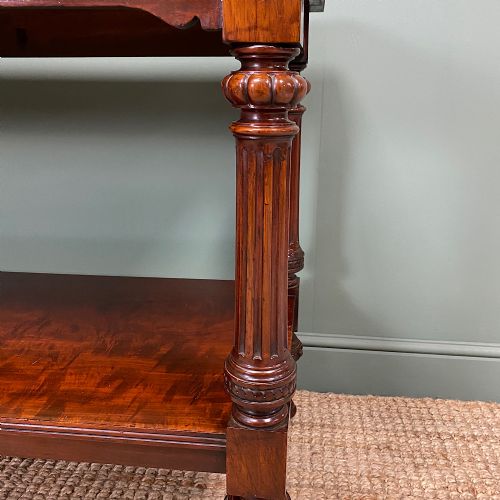 fig 3. Spectacular Victorian Mahogany Antique Console Table