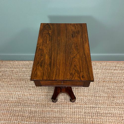 fig 3. Stunning William IV Rosewood Antique Work box