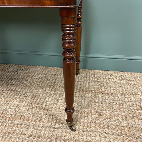 fig 2. Beautifully Figured Victorian Mahogany Antique Writing Table