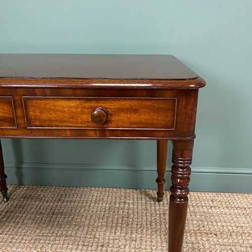 fig 3. Beautifully Figured Victorian Mahogany Antique Writing Table