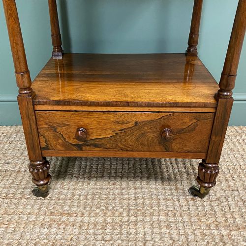 fig 1. Spectacular Regency Gillows Rosewood Antique Whatnot