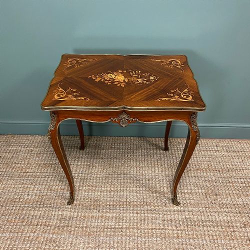 fig 3. Spectacular 19th Century Kingwood Antique Writing Table