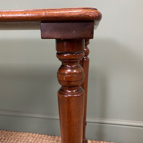ELEGANT VICTORIAN MAHOGANY ANTIQUE SIDE STRETCHER TABLE - ADDITIONAL PHOTO 6