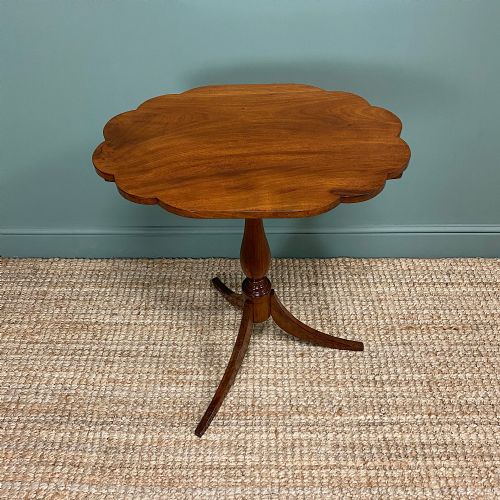 Victorian Mahogany Antique Tripod Occasional Wine Lamp Table