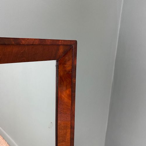 fig 2. Fine Quality Figured Mahogany Victorian Antique Cheval Mirror