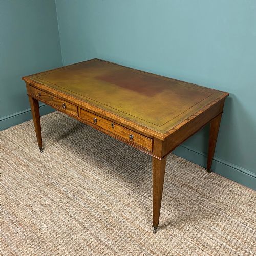 fig 1. Fine Large Georgian Antique Partners Writing Table