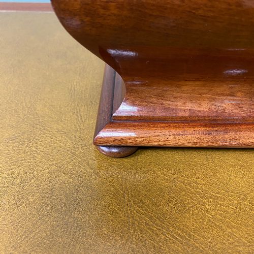 fig 2. Unusual Victorian Mahogany Antique Tea Caddy
