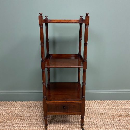 Fine Quality Regency Mahogany Antique What-not

