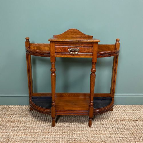 Quality Victorian Walnut Antique Stick / Umbrella Stand