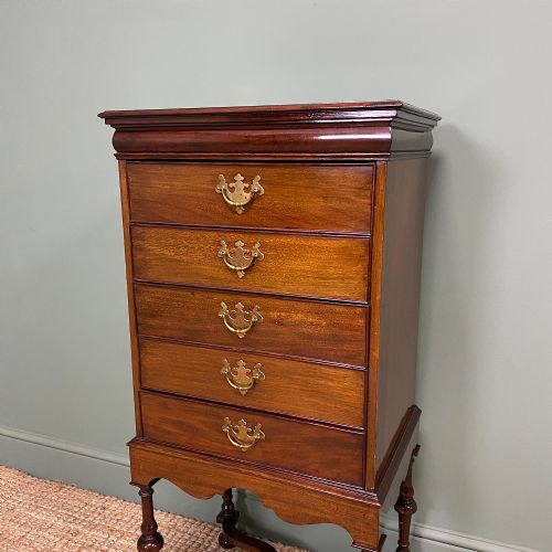 fig 3. Edwardian Walnut Antique Music Cabinet