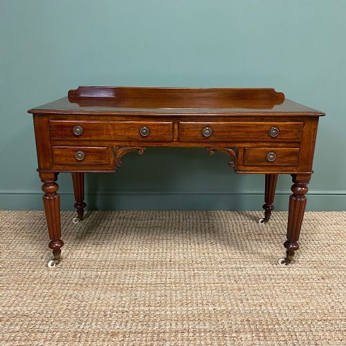 Elegant Victorian Mahogany Antique Writing Table