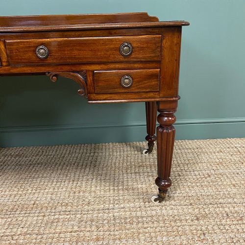 fig 2. Elegant Victorian Mahogany Antique Writing Table