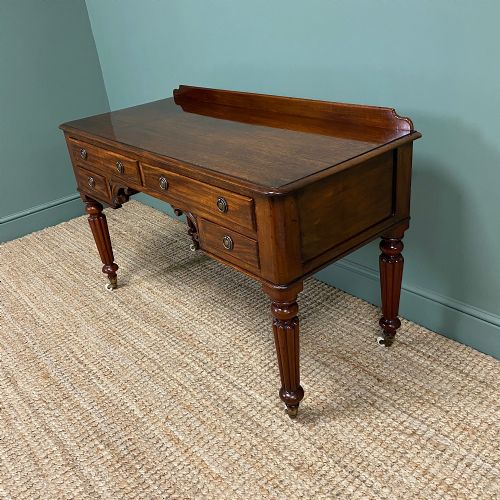 fig 3. Elegant Victorian Mahogany Antique Writing Table