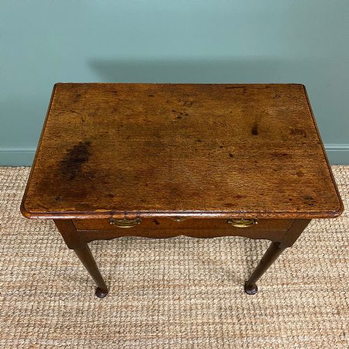 fig 2. Eighteenth Century Period Oak Antique Low Boy Side Table