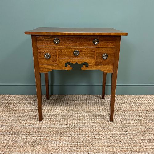Fine Antique Edwardian Mahogany Antique Side Table Low Boy

