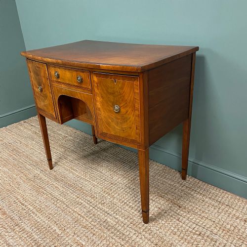 fig 2. Bow Fronted Regency Mahogany Antique Sideboard