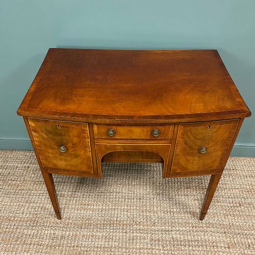 fig 3. Bow Fronted Regency Mahogany Antique Sideboard