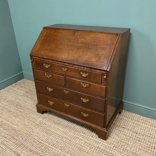 fig 3. Quality Georgian Oak Antique Bureau