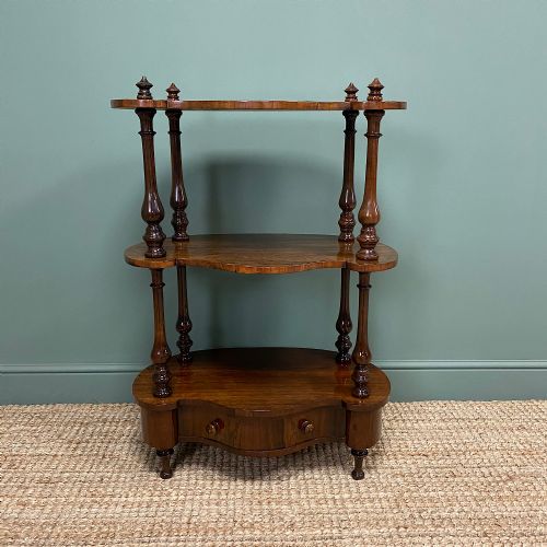 Quality Victorian Rosewood Antique Whatnot