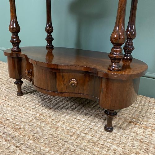 fig 1. Quality Victorian Rosewood Antique Whatnot