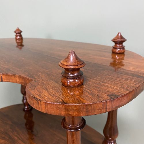 fig 3. Quality Victorian Rosewood Antique Whatnot