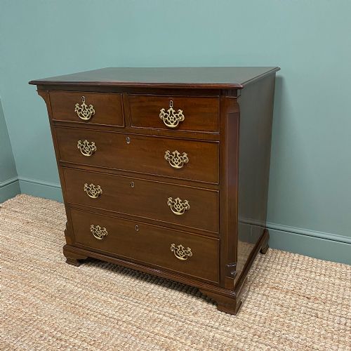 fig 2. Quality Georgian Mahogany Antique Chest Of Drawers