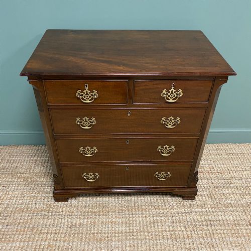 fig 3. Quality Georgian Mahogany Antique Chest Of Drawers
