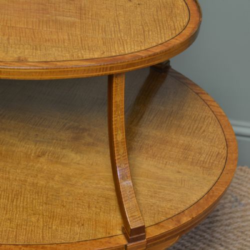 fig 1. Quality Victorian Satinwood Two Tier Lamp Table