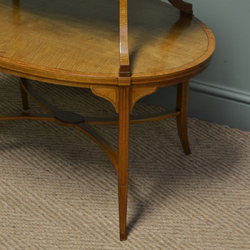 fig 2. Quality Victorian Satinwood Two Tier Lamp Table