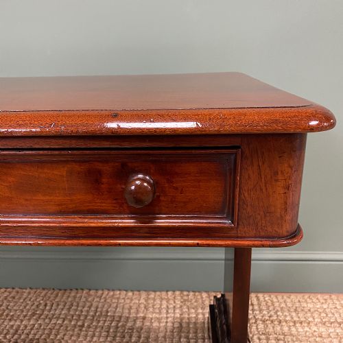 fig 3. Quality Victorian Mahogany Antique Writing Library Table