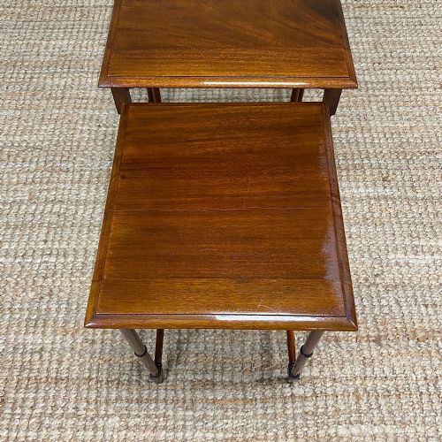 fig 1. Nest of Four Edwardian Mahogany Antique Occasional Tables