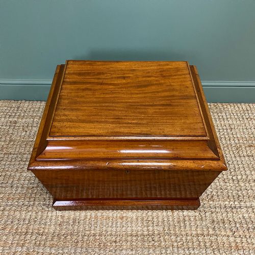 SMALL REGENCY MAHOGANY ANTIQUE CELLARET WINE BOX - ADDITIONAL PHOTO 1