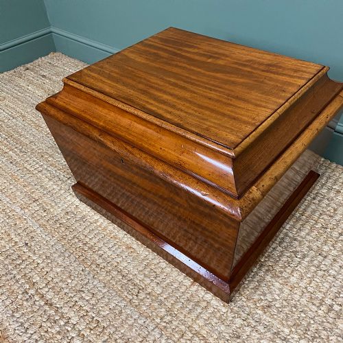 SMALL REGENCY MAHOGANY ANTIQUE CELLARET WINE BOX - ADDITIONAL PHOTO 2
