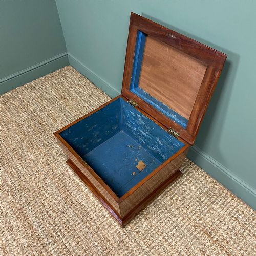 SMALL REGENCY MAHOGANY ANTIQUE CELLARET WINE BOX - ADDITIONAL PHOTO 4