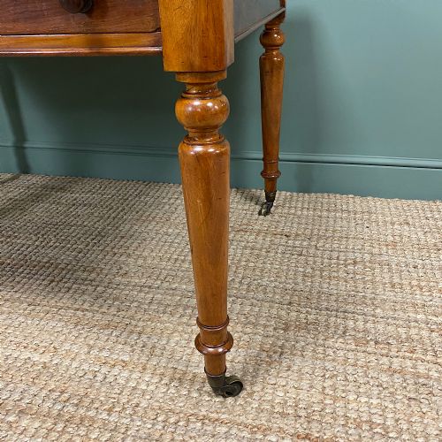 fig 1. Spectacular Quality Victorian Mahogany Antique Partners Writing Table 