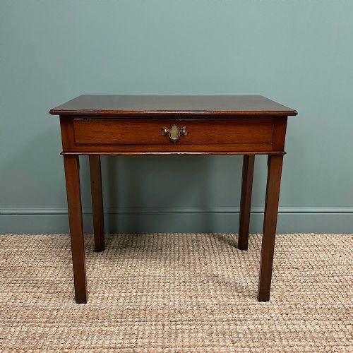 Elegant Georgian Mahogany Antique Side Table

