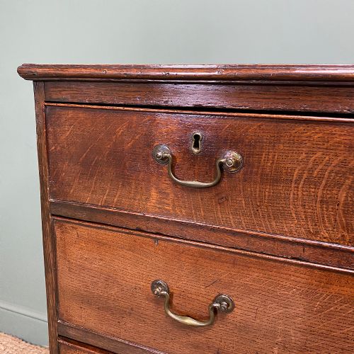 fig 3. Georgian Oak Country Antique Chest Of Drawers