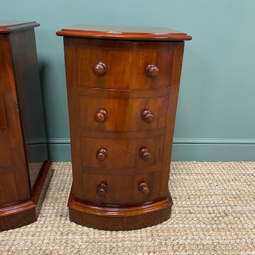 fig 3. Pair of Victorian Mahogany Antique Bedside Cabinets