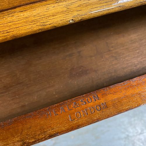 QUALITY HEAL SON VICTORIAN MAHOGANY ANTIQUE WRITING TABLE - ADDITIONAL PHOTO 4