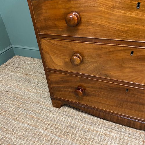 fig 3. Victorian Country House Figured Mahogany Antique Chest Of Drawers